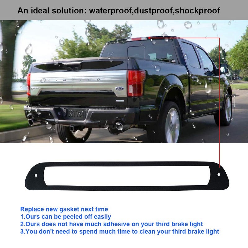 MOFORKIT 3rd Third Brake Light Seal Gasket Compatible with Chevy Colorado GMC Canyon 2004 to 2012 Rear Cab High Mount Stop Lamp - Image 4